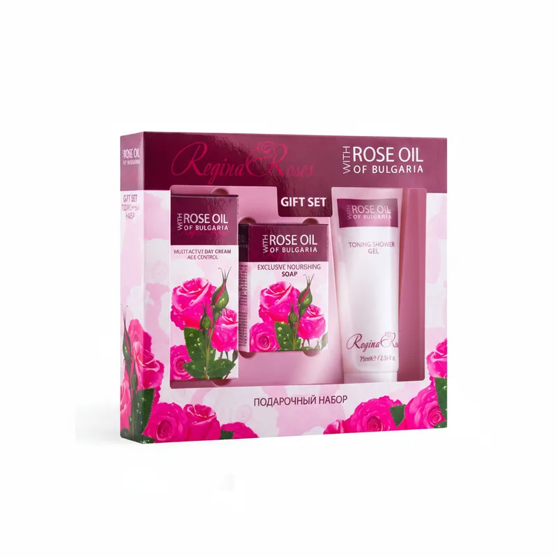 Подарунковий набір Regina Roses для жінок від BioFresh, 3 засоби