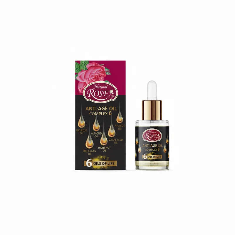 Комплекс із 6 олій для обличчя Natural Rose Bio Argan Oil від Arsy Cosmetics 15 мл