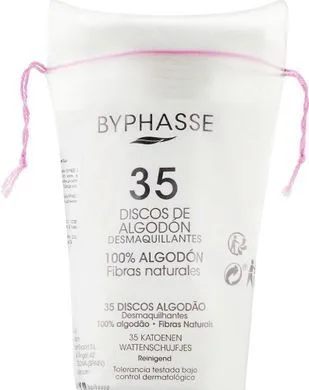 Ватні диски для зняття макіяжу - Byphasse Cotton Pads Make Up Remover Travel Pack, 35 шт