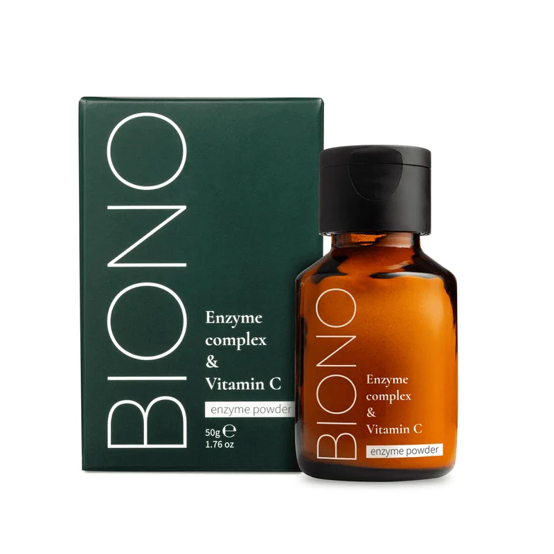 Enzymatic face powder with vitamin C