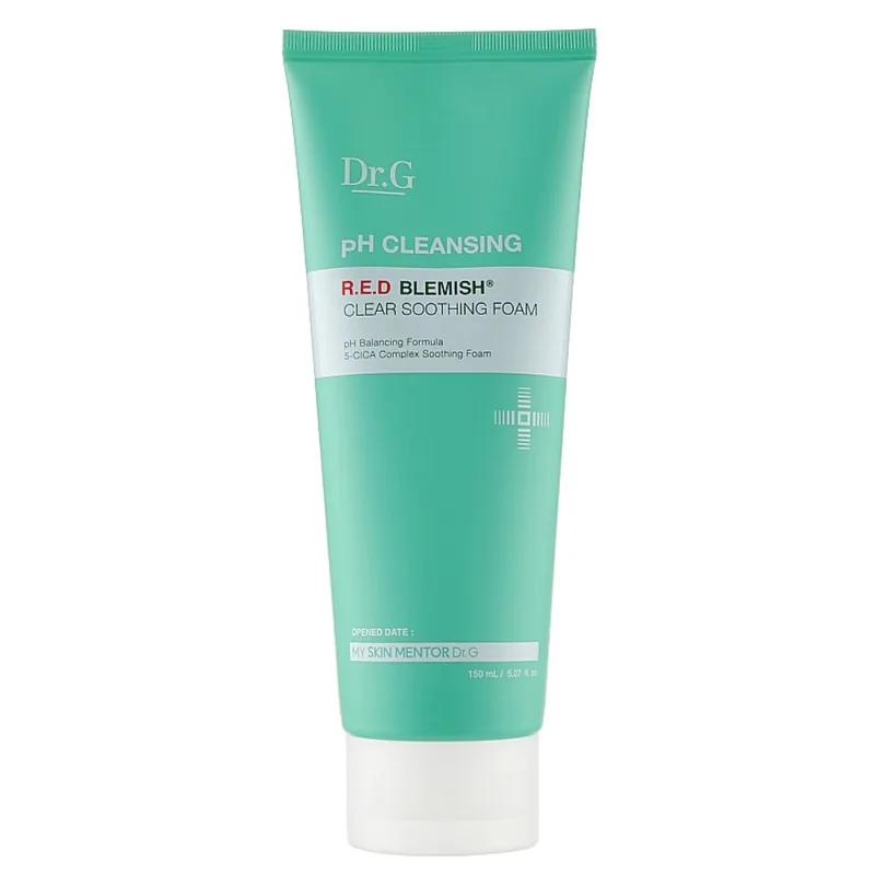 Dr.G pH Cleansing R.E.D Blemish Clear Soothing Foam 150 мл — Делікатна пінка для чутливої шкіри