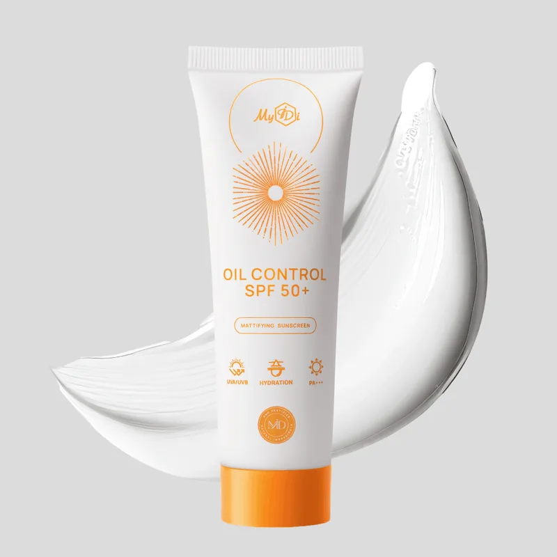 Сонцезахисний матуючий крем SPF 50+ для комбінованої та проблемної шкіри