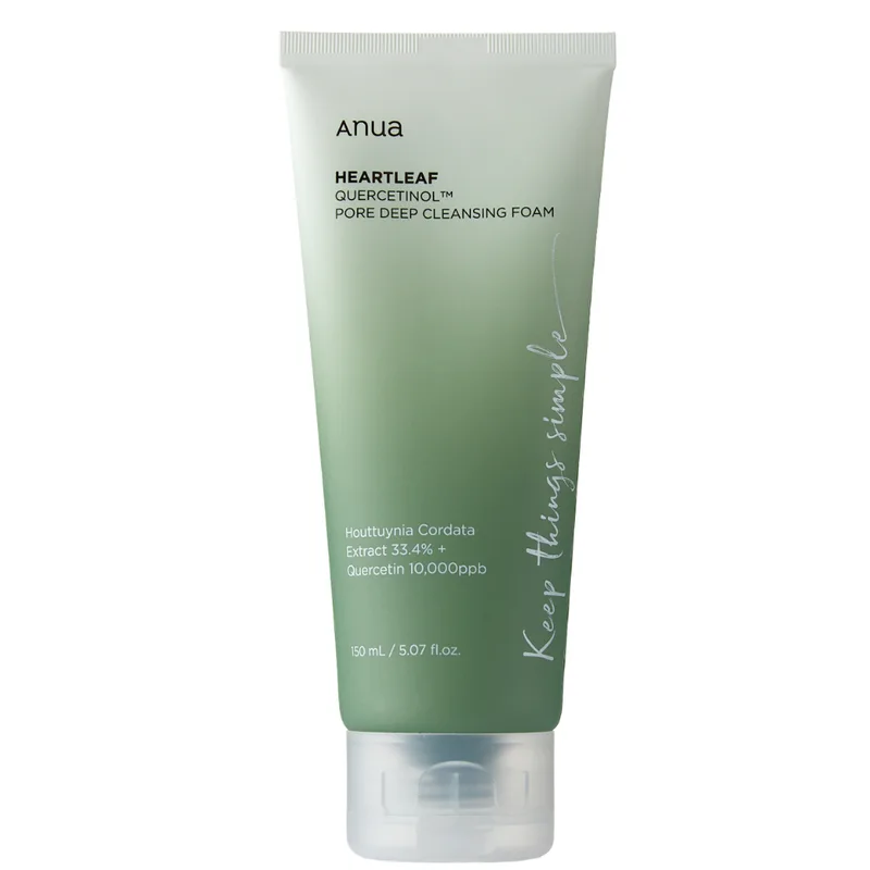 ANUA Heartleaf Quercetinol Pore Deep Cleansing Foam 150 мл — Пінка для глибокого очищення пор
