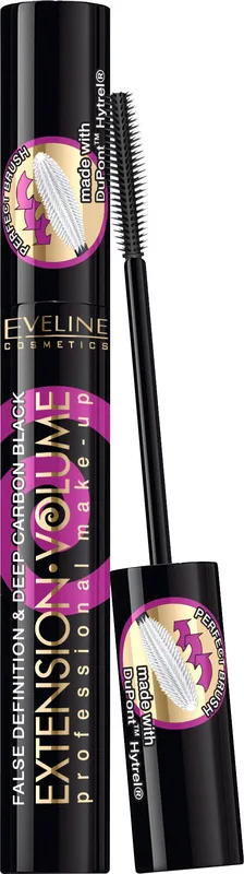 Туш для вій Eveline 4D Extension volume силиконова щіточка