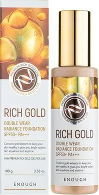 Тональний крем із золотом - Enough Rich Gold Double Wear Radiance Foundation SPF50 + PA+++ тон 13, 100 мл