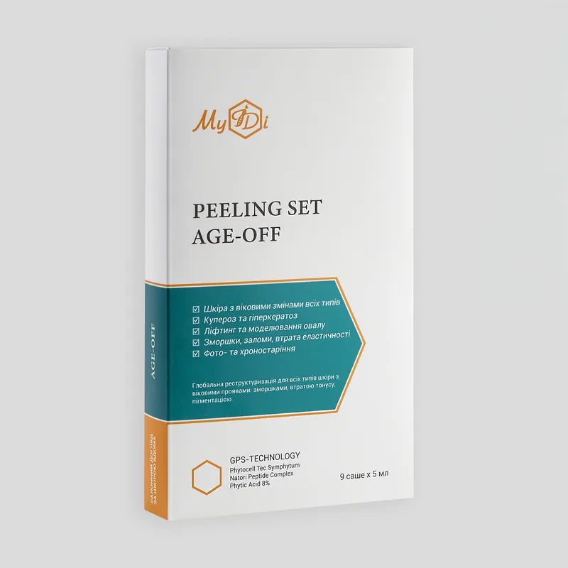 Антивіковий набір пілінг для обличчя Сила пептидів Peeling SET Age-off