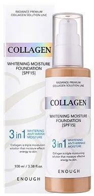 Тональний крем 3в1 з колагеном 3in1 Collagen Whitening Moisture Foundation SPF 15