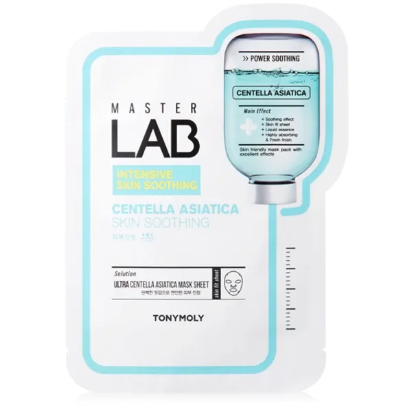 Tony Moly Master Lab Centella Asiatica Mask - Тканинна маска для обличчя з центеллою азіатською