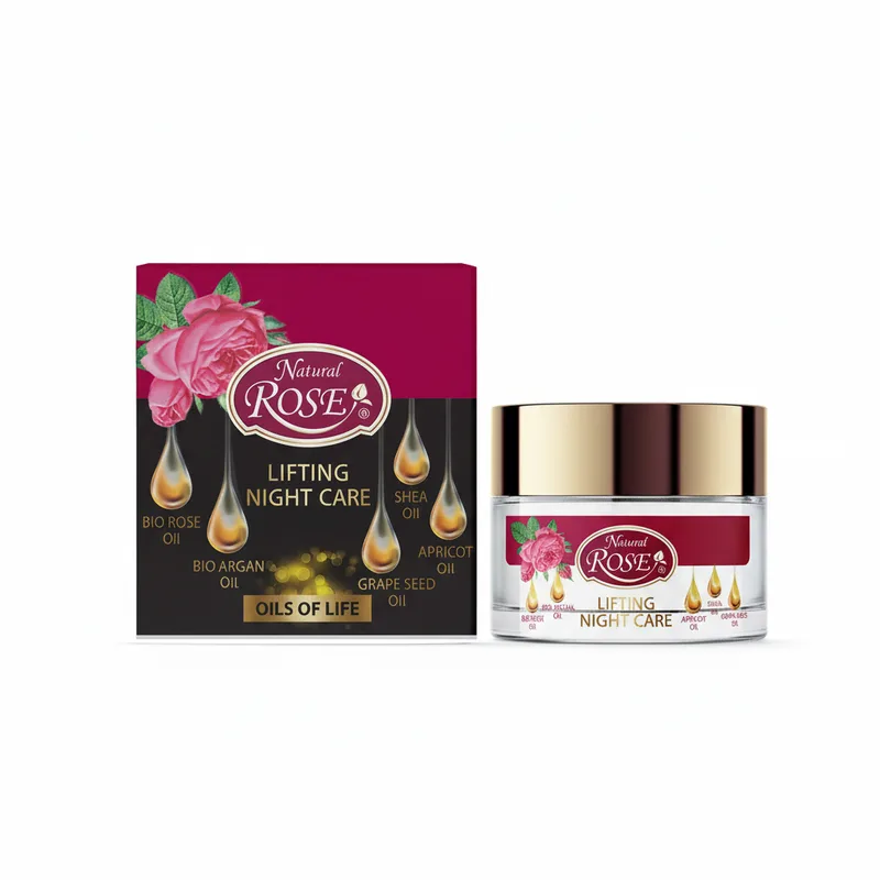 Нічний ліфтинг-крем Oils of Life з аргановою та трояндовою оліями від Arsy Cosmetics 50 мл