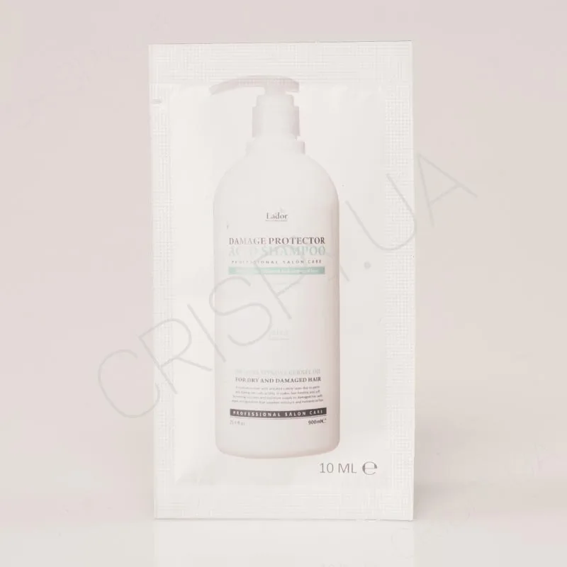 Безлужний шампунь для фарбованого та завитого волосся LADOR Damaged Protector Acid shampoo - Купити пробник за ціною 20 грн.