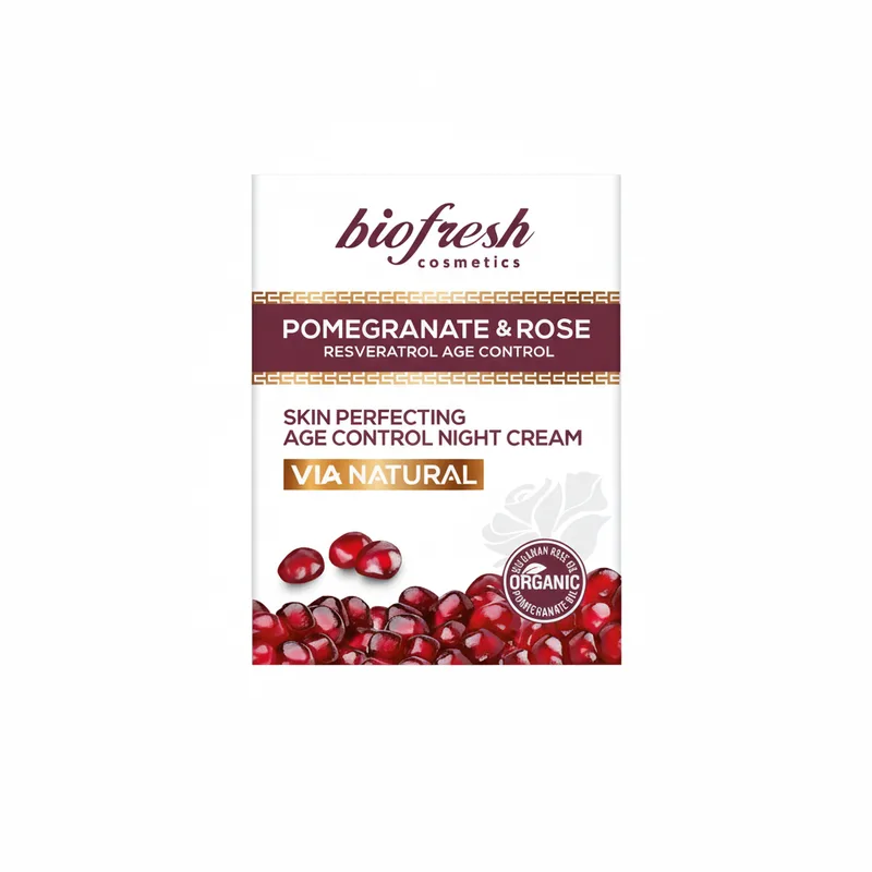 Відновлювальний нічний крем Via Natural Pomegranate & Rose від BioFresh 50 мл