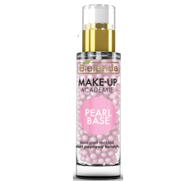 База під макіяж, рожева, ефект покращення кольору обличчя - Make-Up Academie Pearl Base