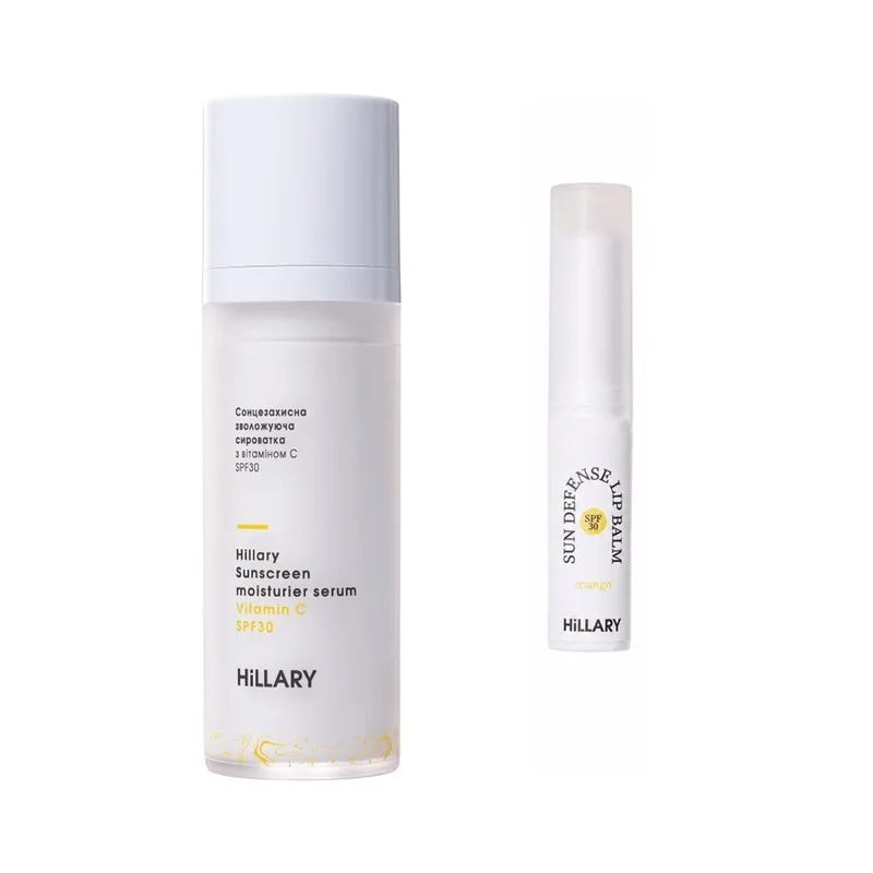 Комплекс для щоденного SPF захисту губ та обличчя Hillary Daily Lip & Face SPF Protection Complex