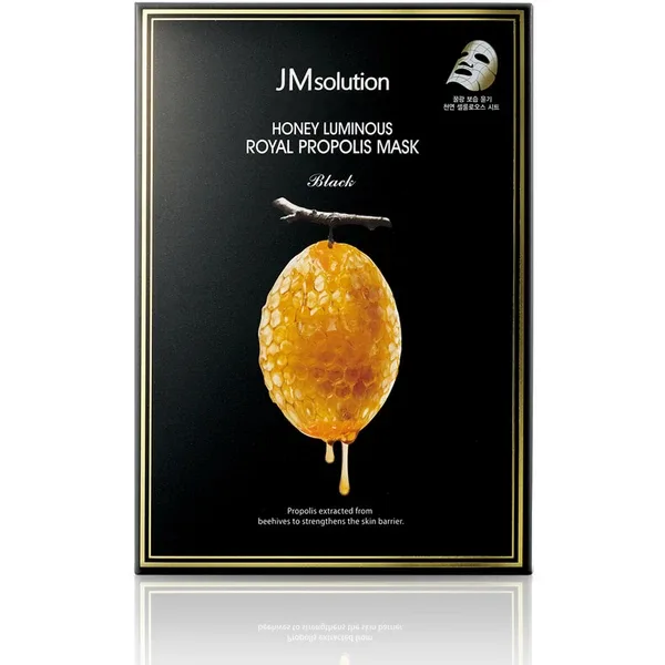 JM solution Honey Luminous Royal Propolis Mask - Тканинна маска для обличчя з прополісом і медом