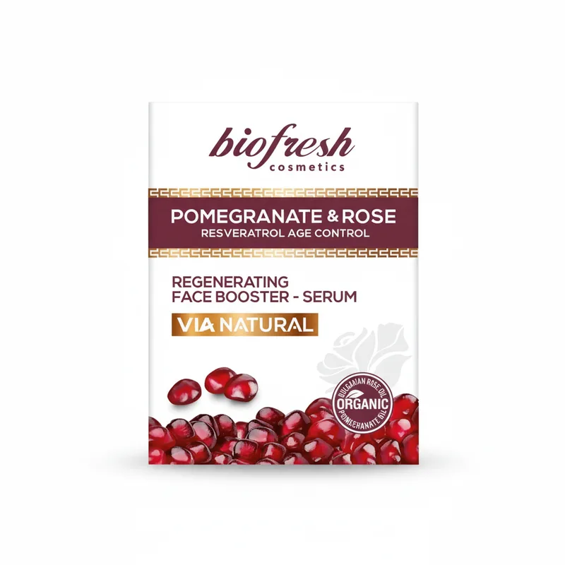 Відновлювальна сироватка-бустер Via Natural Pomegranate & Rose від BioFresh 30 мл