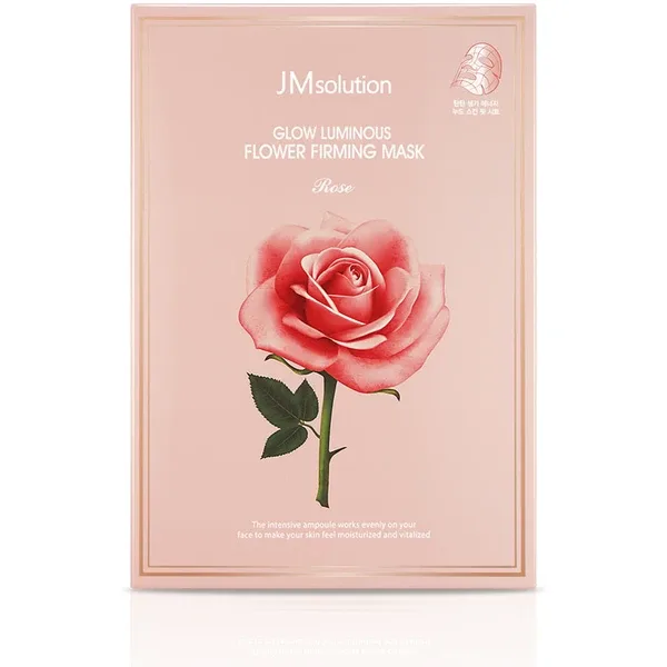 JM solution Glow Flower Firming Mask Rose - Тканинна маска для обличчя з дамаською трояндою