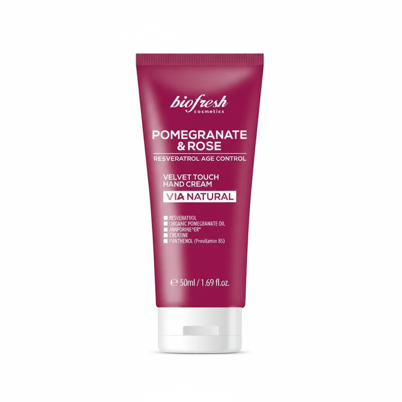 Крем для рук Via Natural Pomegranate & Rose від BioFresh 50 мл