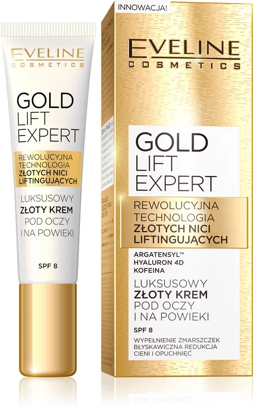 Ексклюзивний золотий крем Eveline GOLD LIFT EXPERT проти зморшок, для контуру очей 15 мл