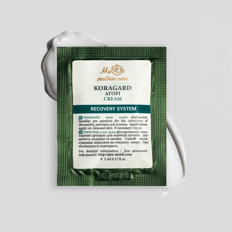 Відновлюючий крем при атопічному дерматиті KORAGARD atopi cream (пробник), 5 мл
