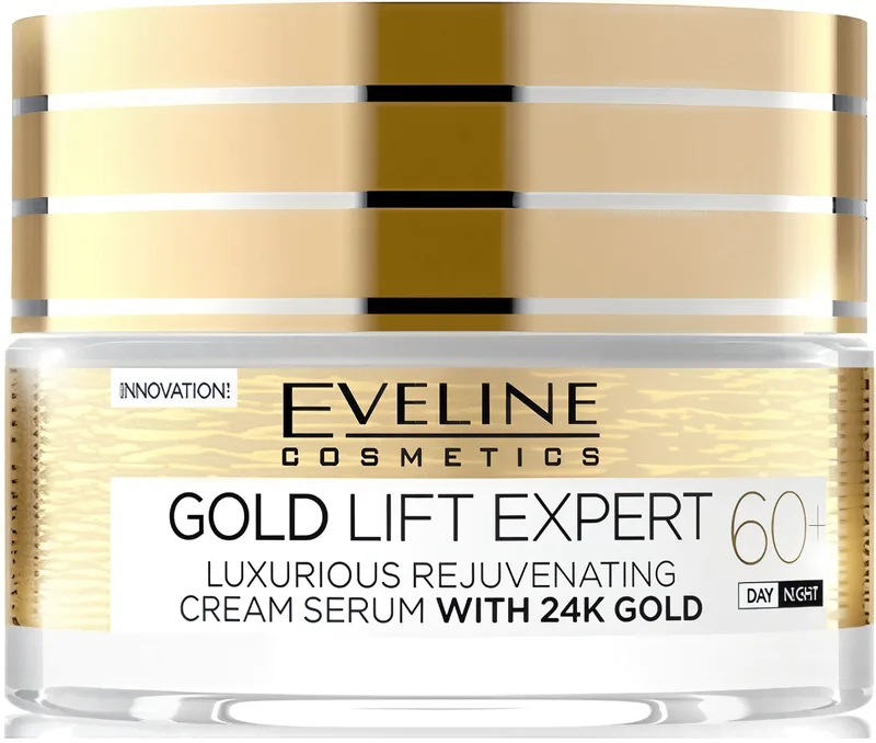 Омолоджувальний крем-сироватка Eveline Gold Lift Expert 60+ 50 мл