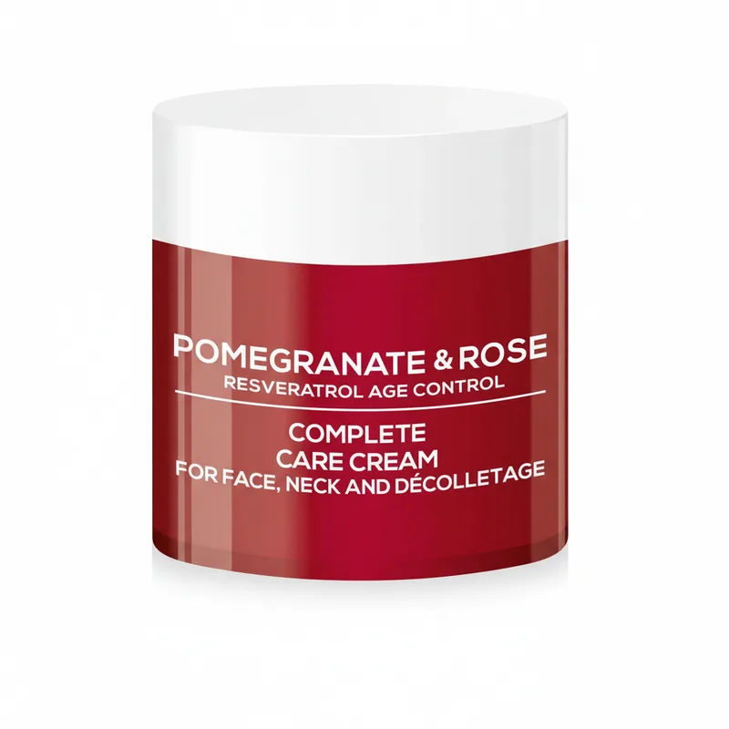 Комплексний крем для обличчя, шиї та декольте Via Natural Pomegranate & Rose від BioFresh 200 мл