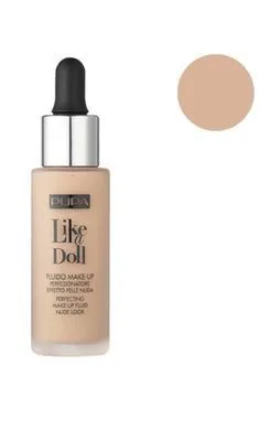 Рідка тональна основа - Pupa Like a Doll Perfecting Make-up Fluid Nude Look, №020, 30 мл