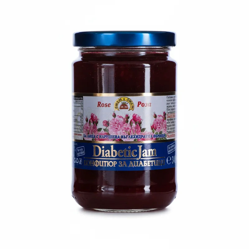 Джем із 40% пелюсток троянди з сорбітом Jam & Jam 340 г