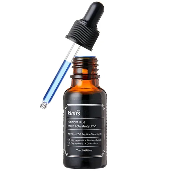 Klairs Midnight Blue Youth Activating Drop - Пептидні краплі для активації молодості