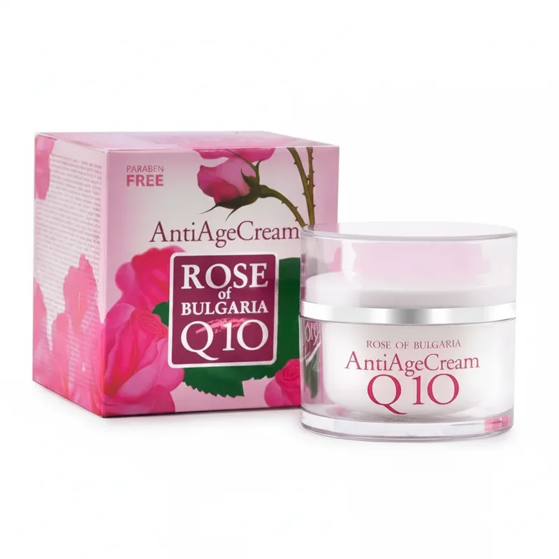 Антивіковий крем для обличчя з Q10 Rose of Bulgaria від BioFresh 50 мл