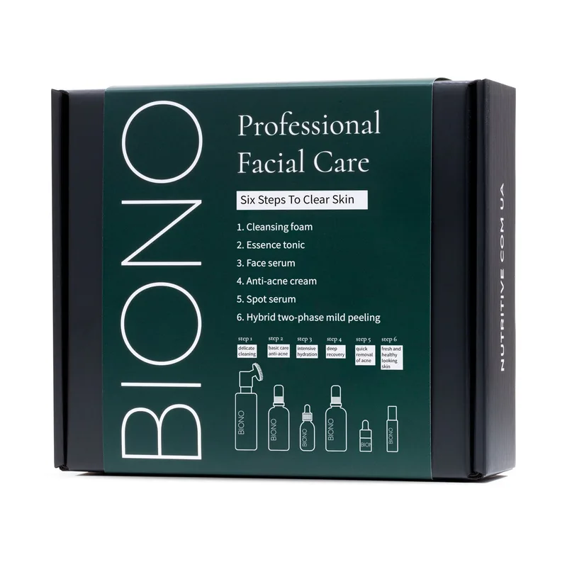 Set "Professional daily facial care - 6 steps to clean skin" Anti Acne