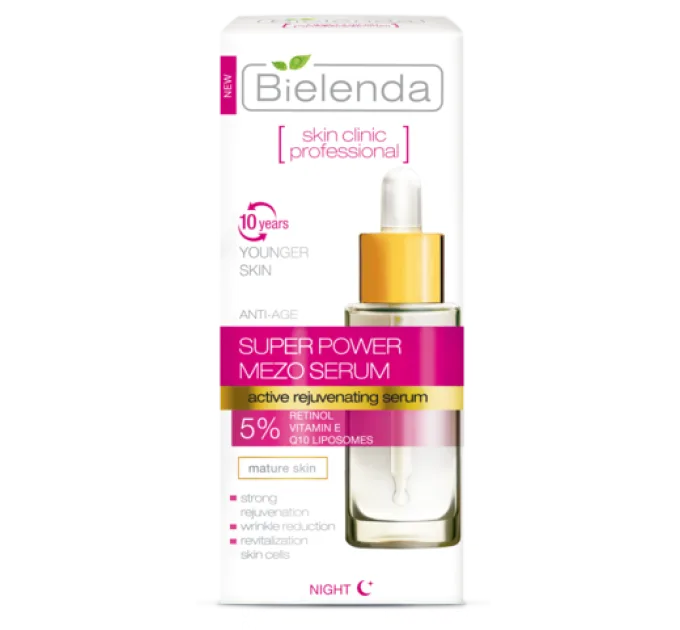 Активна сиворотка для обличча Anti-Age (нічна) - Skin Clinic Professional