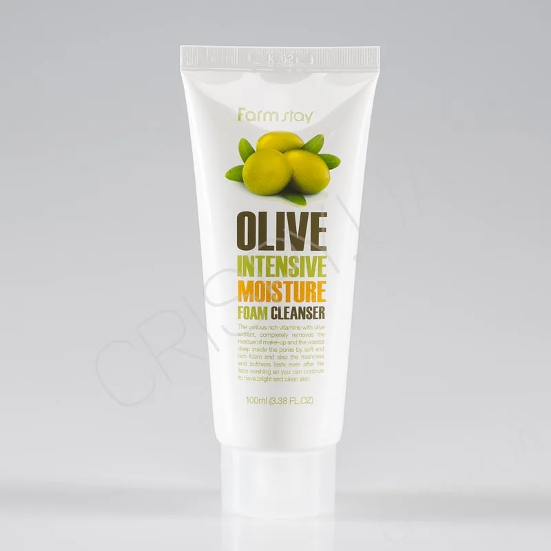Очищувальна крем-пінка з оливковим екстрактом FARMSTAY OLIVE INTENSIVE MOISTURE FOAM CLEANSER - Корейська косметика преміум бренду Фармстей
