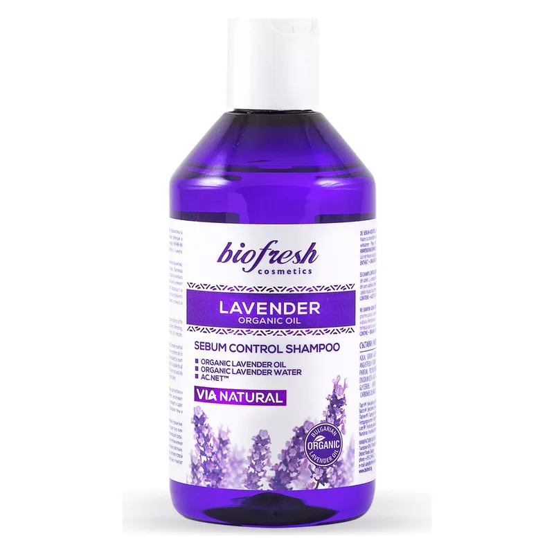 Себорегулювальний шампунь VIA Natural Lavender з органічною олією лаванди від BioFresh 300 мл