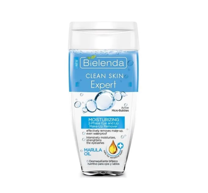 Двофазна рідина для зняття макіяжу з очей і губ з маслом Марула - Clean Skin Expert