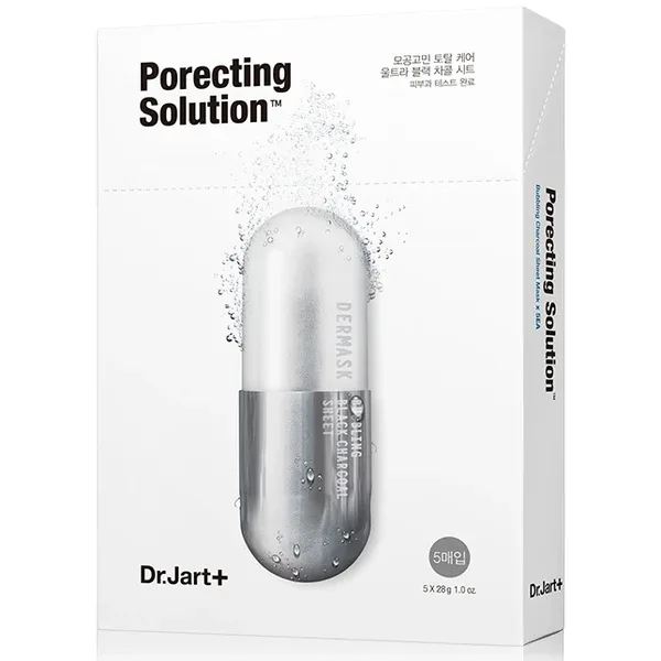 Dr.Jart Dermask Ultra Jet Porecting Solution - Очищаюча тканинна киснева маска з деревним вугіллям