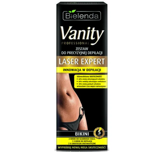 Набір для точної депіляції бікіні - Bielenda Vanity Laser Expert (cr/100ml + balm/2x5g + blade) (204413-1016)
