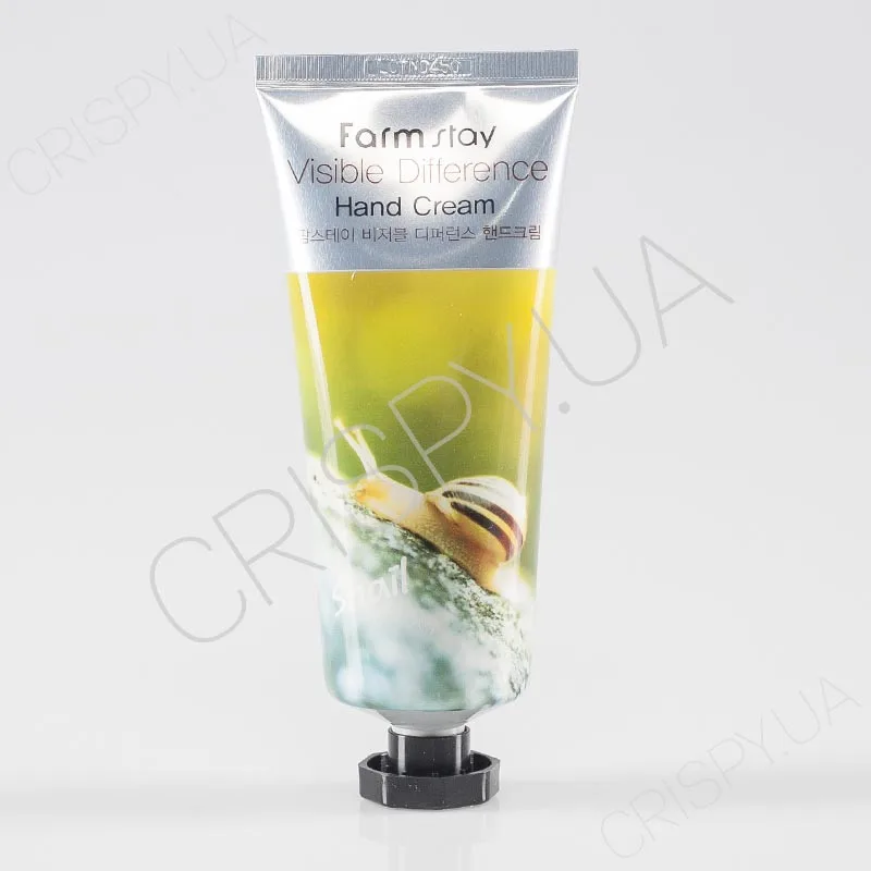 Крем з екстрактом равлика для захисту шкіри рук FARMSTAY VISIBLE DIFFERENCE HAND CREAM SNAIL -Косметику Фармстей купити оптом, в роздріб