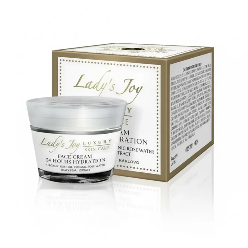 Крем для обличчя «24-годинна гідратація» Lady's Joy Luxury від Bulgarian Rose 50 мл