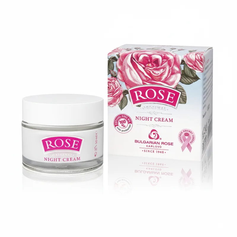Нічний крем Rose Original з трояндовою олією від Bulgarian Rose 50 мл