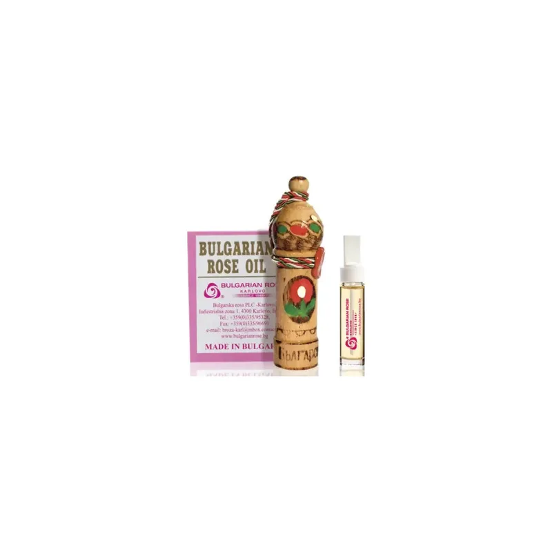 Натуральна 100% ефірна олія болгарської троянди Rosa Damascena від Bulgarian Rose 1 г