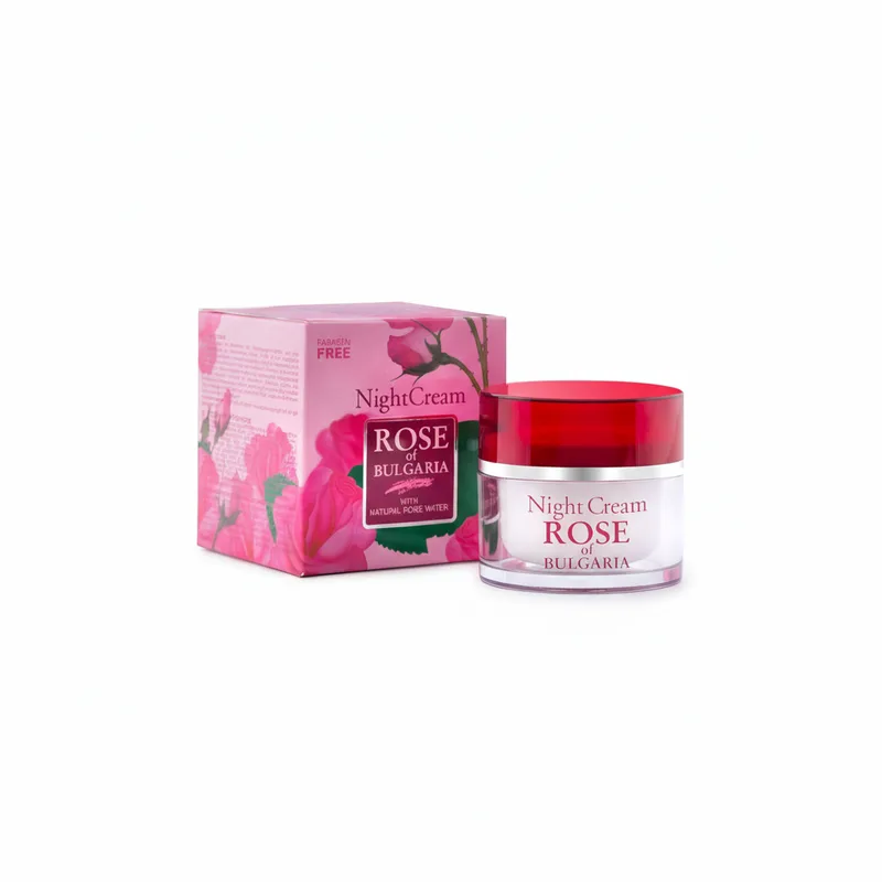 Нічний крем для обличчя з трояндовою водою Rose of Bulgaria від BioFresh 50 мл