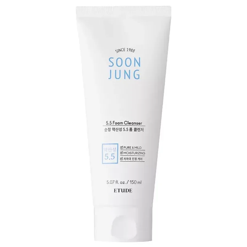 Etude Soon Jung ph5.5 Foam Cleanser 150 мл — Слабокислотна пінка для вмивання