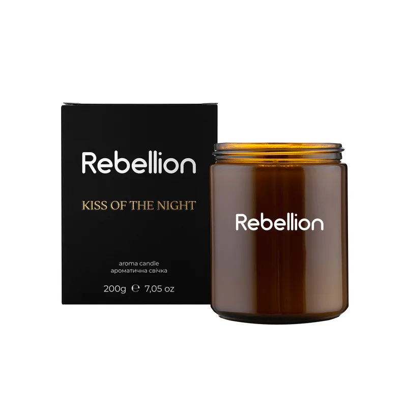 Aromatic candle "Kiss of the night"
