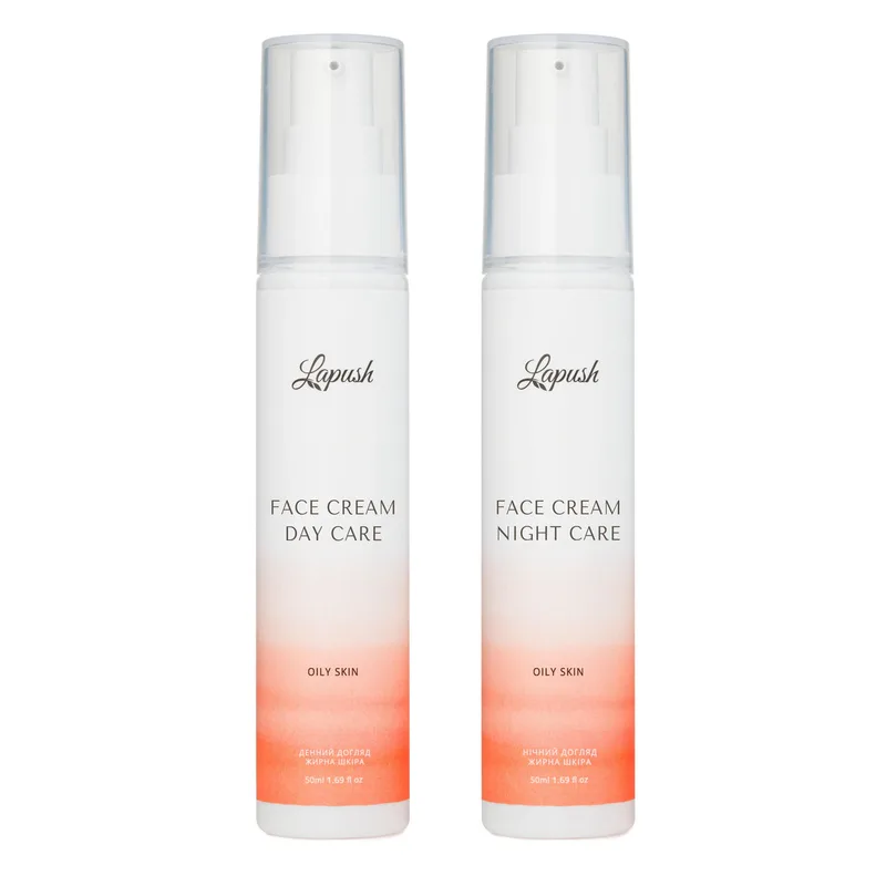 A set of Day & Night creams for oily skin