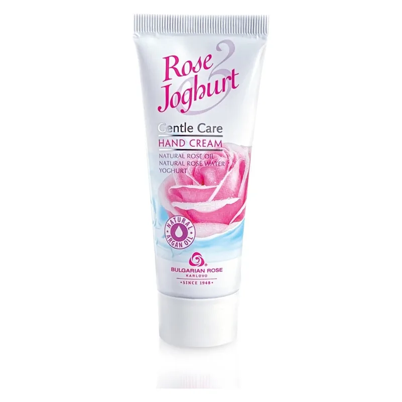 Крем для рук Rose & Joghurt з трояндовою олією та йогуртом від Bulgarian Rose 75 мл