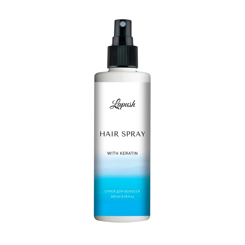 Hair spray with keratin