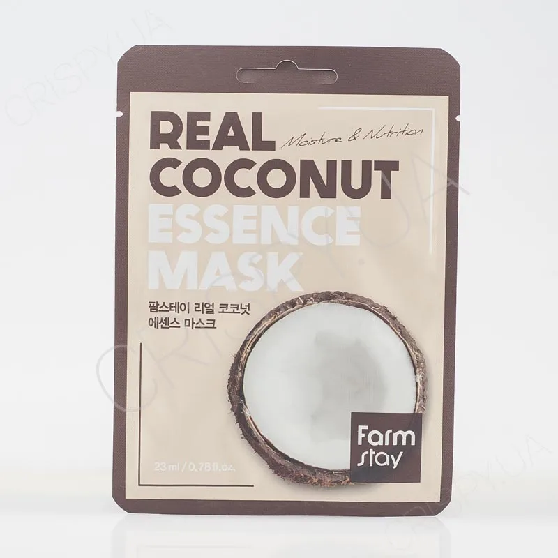 Тканинна маска для обличчя з екстрактом кокоса - FarmStay Real Coconut Essence Mask, 23 мл