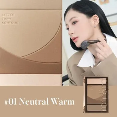 rom&nd Better Than Contour – палетка для контурування 01 Neutral Warm