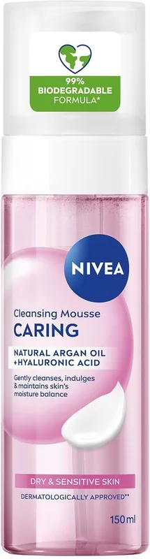 Мус для вмивання NIVEA ніжний для сухої та чутливої шкіри 150 мл