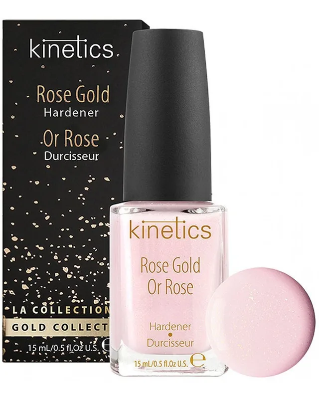 Зміцнювач для нігтів Kinetics Rose Gold з колоїдним золотом, 15мл